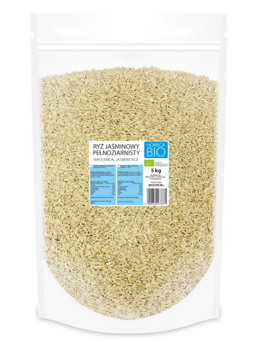 RYŻ JAŚMINOWY PEŁNOZIARNISTY BIO 5 kg - HORECA (BIO PLANET)