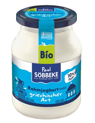 JOGURT NATURALNY TYPU GRECKIEGO KREMOWY BIO 500 g (SŁOIK) - SOBBEKE