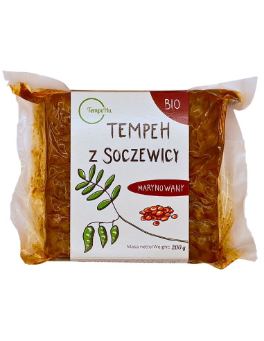 TEMPEH Z SOCZEWICY MARYNOWANY BIO 200 g - TEMPEHU