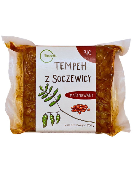 TEMPEH Z SOCZEWICY MARYNOWANY BIO 200 g - TEMPEHU