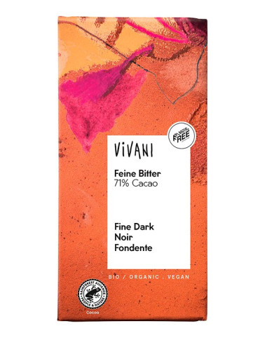 CZEKOLADA GORZKA 71 % BIO 80 g - VIVANI