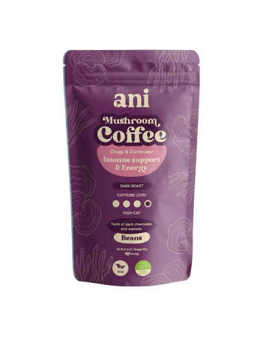 KAWA ZIARNISTA ARABICA Z CHAGA I CORDYCEPS BIO 350 g - ANI