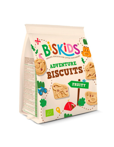 CIASTECZKA WIELOZBOŻOWE JABŁKOWE ZWIERZĘTA BIO 100 g - BISKIDS