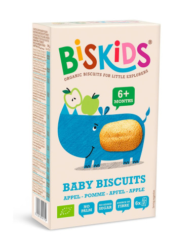 CIASTECZKA JABŁKOWE OD 6 MIESIĄCA BIO 120 g - BISKIDS