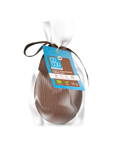 JAJKO Z CZEKOLADY KOKOSOWEJ BEZ DODATKU CUKRÓW BIO 55 g - COCOA (PRODUKT SEZONOWY)