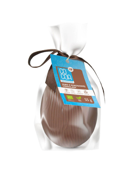 JAJKO Z CZEKOLADY KOKOSOWEJ BEZ DODATKU CUKRÓW BIO 55 g - COCOA (PRODUKT SEZONOWY)