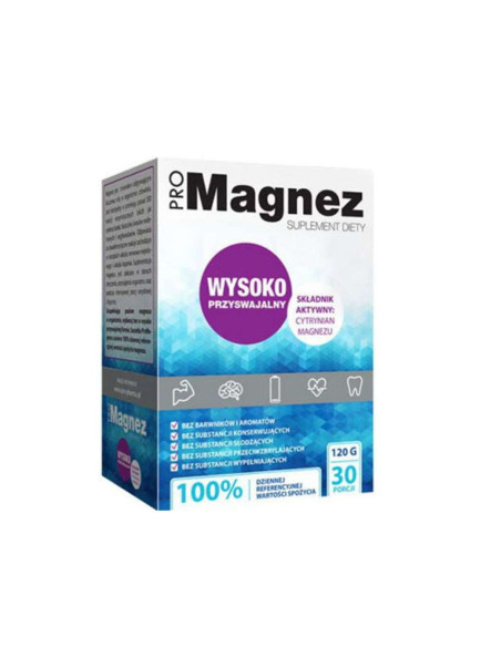 Magnez (cytrynian magnezu) 30 porcji - 120g - Propharma