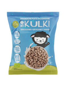 KULKI ORKISZOWO - GRYCZANE Z KAKAO BEZ DODATKU CUKRÓW BIO 160 g - HELPA