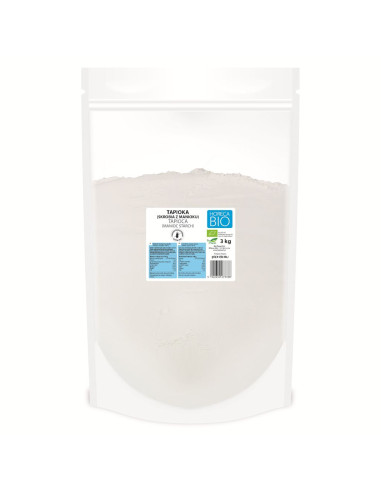 TAPIOKA (SKROBIA Z MANIOKU) BEZGLUTENOWA BIO 3 kg - HORECA (BIO PLANET)