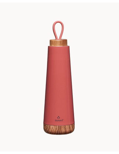 BUTELKA TERMICZNA Z SILIKONOWYM UCHWYTEM RUDA 500 ml - CHIC-MIC