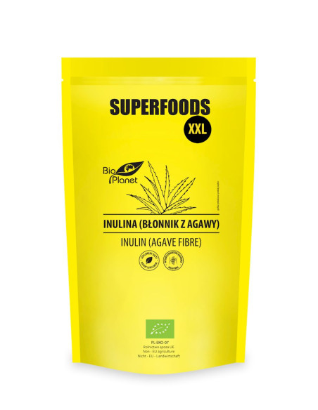 INULINA (BŁONNIK Z AGAWY) BIO 600 g - BIO PLANET SUPERFOODS