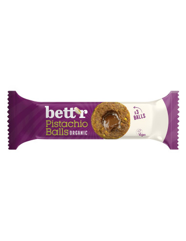 KULKI DAKTYLOWE Z NADZIENIEM PISTACJOWYM BEZGLUTENOWE BIO (3 x 15 g) 45 g - BETT'R
