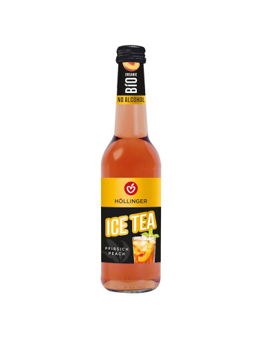 DRINK BEZALKOHOLOWY ICE TEA PEACH BIO 330 ml - HOLLINGER