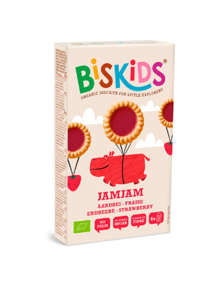 CIASTECZKA Z NADZIENIEM TRUSKAWKOWYM MARGARETKI BIO 100 g - BISKIDS