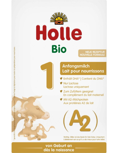 MLEKO A2 KROWIE 1 POCZĄTKOWE DLA NIEMOWLĄT BIO 400 g - HOLLE