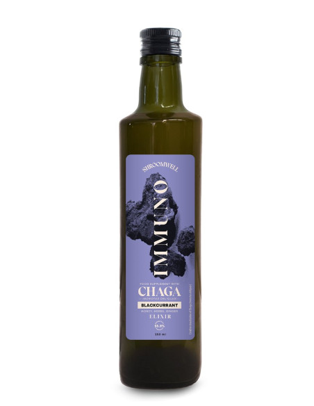SUPLEMENT DIETY NA ODPORNOŚĆ Z CHAGĄ I CZARNĄ PORZECZKĄ W PŁYNIE 250 ml - SHROOMWELL