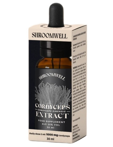 GRZYBY CORDYCEPS SINENSIS EKSTRAKT W KROPLACH 30 ml - SHROOMWELL