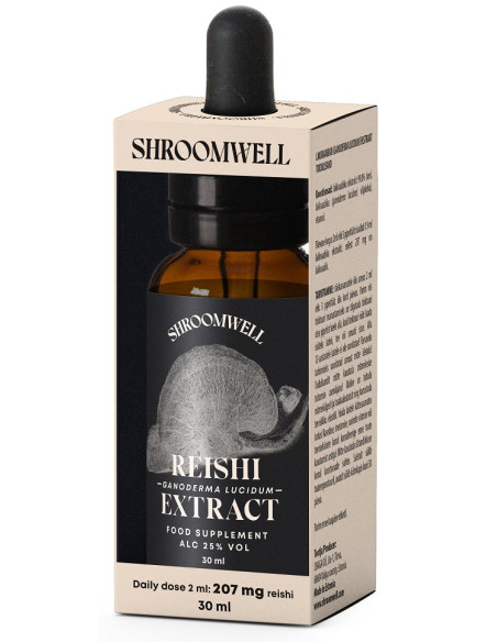 GRZYBY REISHI EKSTRAKT W KROPLACH 30 ml - SHROOMWELL