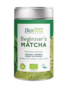 HERBATA ZIELONA MATCHA JAPOŃSKA BEGINNERS BIO 80 g - BIOTONA