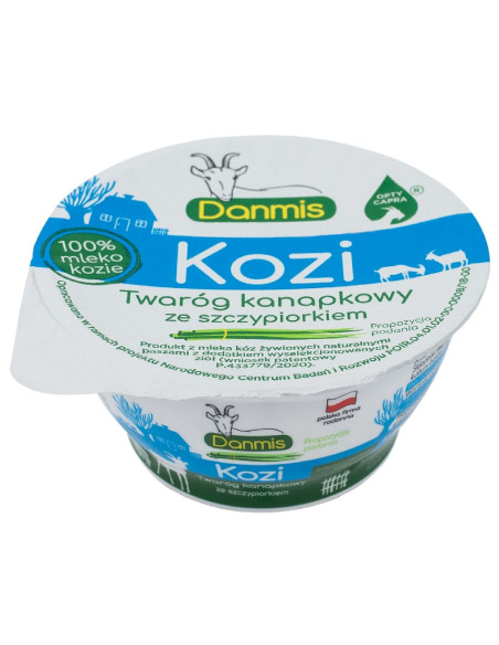 KOZI TWARÓG KANAPKOWY ZE SZCZYPIORKIEM 150 g - DANMIS