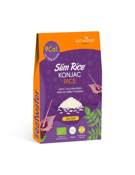 MAKARON (KONJAC) W KSZTAŁCIE RYŻU BEZGLUTENOWY BIO 270 g (200 g ) - SLIM (EAT WATER)