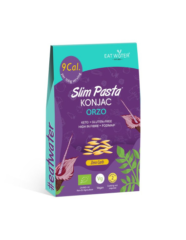 MAKARON (KONJAC) W KSZTAŁCIE ORZO BEZGLUTENOWY BIO 270 g (200 g) - SLIM (EAT WATER)