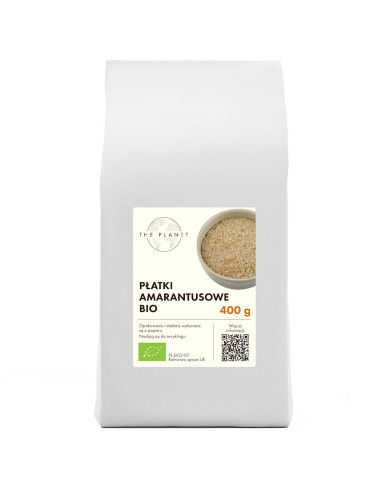 PŁATKI AMARANTUSOWE BIO 400 g - THE PLANET