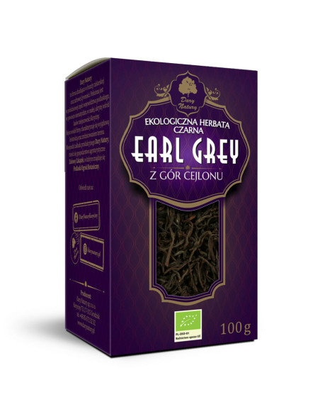 HERBATA CZARNA LIŚCIASTA EARL GREY BIO 100 g - DARY NATURY