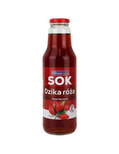 SOK Z DZIKIEJ RÓŻY 750 ml - NATURAVENA