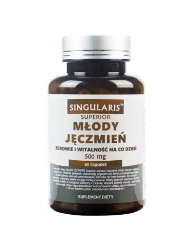 Młody Jęczmień 500mg Superior - 60kaps - Singularis