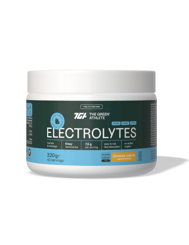ELEKTROLITY O SMAKU POMARAŃCZY I CYTRYNY BEZGLUTENOWE 320 g - THE GREEN ATHLETE