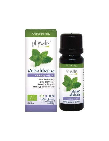 OLEJEK ETERYCZNY MELISA LEKARSKA BIO 10 ml - PHYSALIS