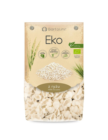 MAKARON (RYŻOWY) MUSZELKI BIO 250 g - BARTOLINI