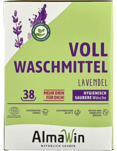 PROSZEK DO PRANIA UNIWERSALNY LAWENDOWY ECO 2 kg (38 PRAŃ) - ALMAWIN
