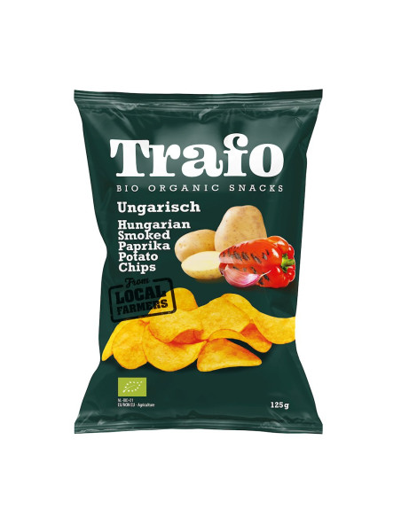 CHIPSY ZIEMNIACZANE Z PAPRYKĄ WĘDZONĄ BIO 125 g - TRAFO