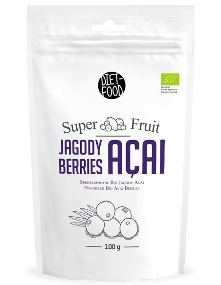 JAGODY ACAI SPROSZKOWANE BIO 100 g - DIET-FOOD