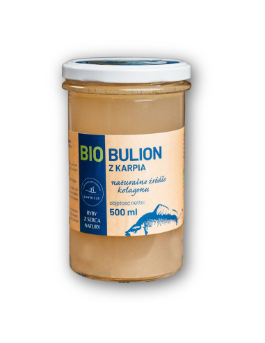 BULION Z KARPIA (KOLAGEN) BIO 500 ml - GOSPODARSTWO RYBACKIE ZAWÓLCZE