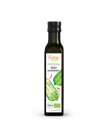 OLEJ SEZAMOWY TŁOCZONY NA ZIMNO BIO 250 ml - BATOM