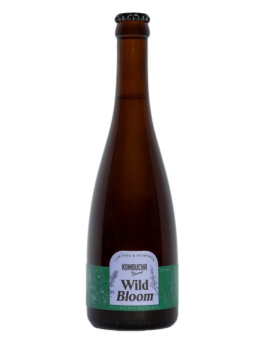 KOMBUCHA WILD BLOOM O SMAKU LAWENDY I ROZMARYNU BIO 375 ml - KOMBUCHA BY LAURENT