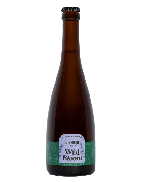 KOMBUCHA WILD BLOOM O SMAKU LAWENDY I ROZMARYNU BIO 375 ml - KOMBUCHA BY LAURENT