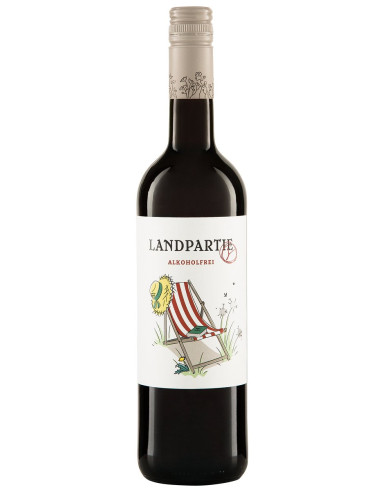 WINO BEZALKOHOLOWE CUVÉE CZERWONE SŁODKIE BIO 750 ml - LANDPARTIE (RIEGEL)