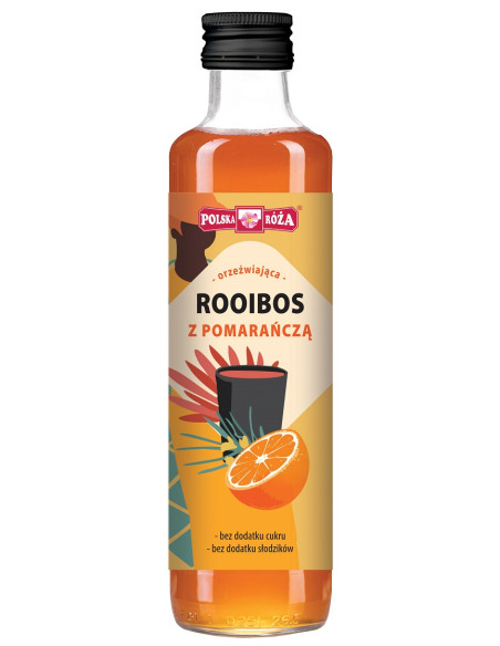 HERBATKA ROOIBOS Z POMARAŃCZĄ 250 ml - POLSKA RÓŻA