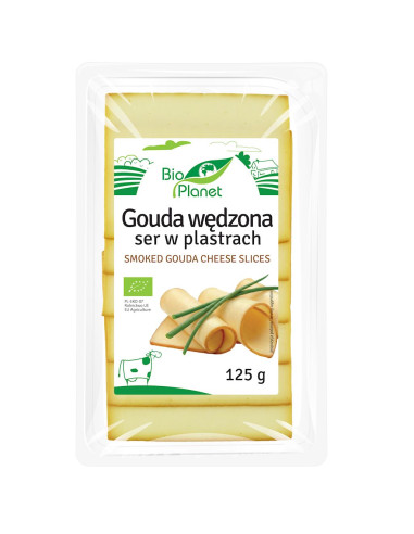SER GOUDA WĘDZONY PLASTRY BIO 125 g - BIO PLANET