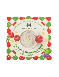 WEGAŃSKA ALTERNATYWA SERA MASCARPONE Z ORZECHÓW NERKOWCA BEZGLUTENOWA 150 g - WEGE SIOSTRY 2
