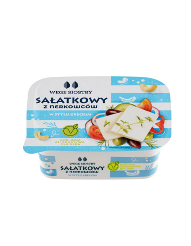 WEGAŃSKA ALETRNATYWA SERA SAŁATKOWEGO Z ORZECHÓW NERKOWCA 150 g - WEGE SIOSTRY