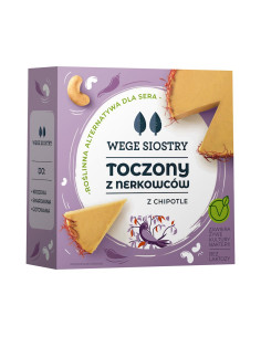 WEGAŃSKA ALTERNATYWA SERA Z ORZECHÓW NERKOWCA Z PAPRYKĄ CHIPOTLE BEZGLUTENOWA 140 g - WEGE SIOSTRY 2