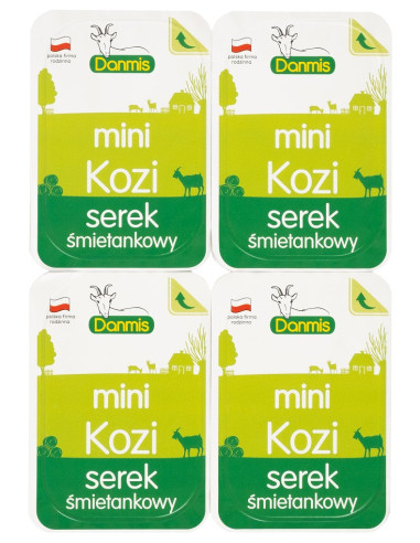 KOZI SEREK ŚMIETANKOWY MINI (4 x 32,5 g) 130 g - DANMIS