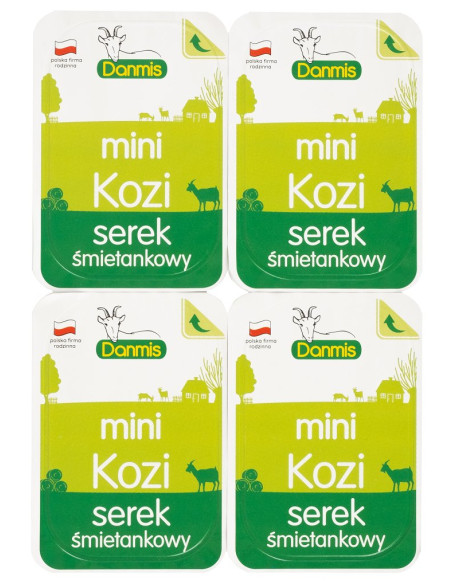 KOZI SEREK ŚMIETANKOWY MINI (4 x 32,5 g) 130 g - DANMIS