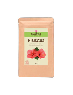 ZAKWASZACZ ROŚLINNY DO HENNY HIBISKUS ECO 70 g - SATTVA (AYURVEDA)