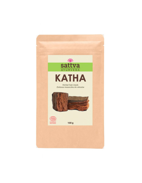 MASECZKA ZIOŁOWA DO WŁOSÓW KATHA ECO 100 g - SATTVA (AYURVEDA)